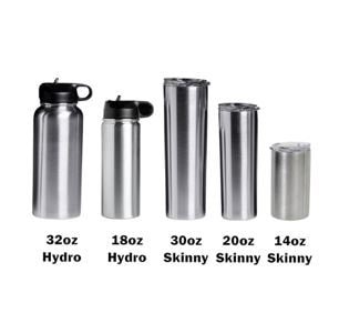 MakerFlo 32 oz Hydro Water Bottle - 2 Lids - Stainless Steel | Michaels